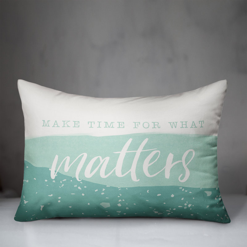 Housse et insert rectangulaire pour l'extérieur Make Time for What Matters