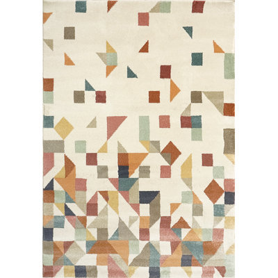 Tapis abstrait beige