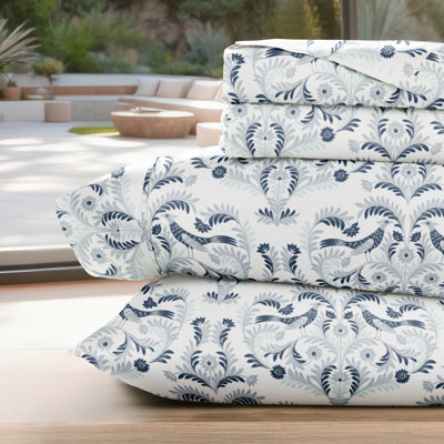 Garden Estate Pattern Microfiber Sheet Set