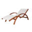 Chaise longue simple en pin 63 po Musawwir