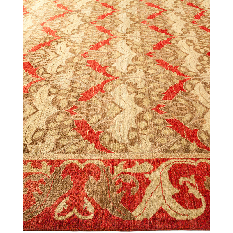Arts & Crafts One-of-a-Kind 8' 2" X 11' 5" Hand Knotted Area Rug