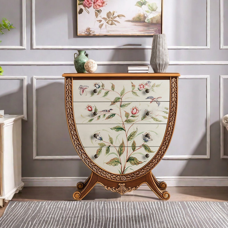 Commode décorative peinte et sculptée créative