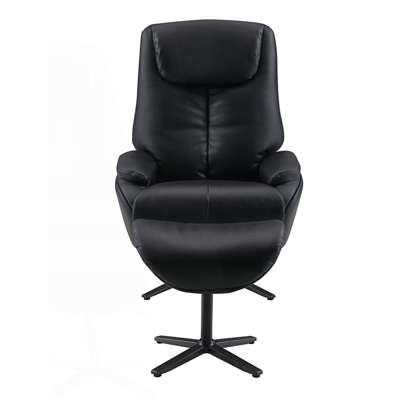 Fauteuil pivotant, fauteuil d'appoint avec repose-pieds, fauteuil de salon