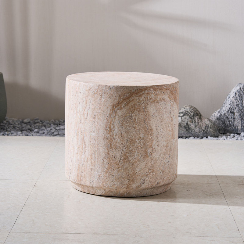 Naihla Cylindrical Coffee Table, 13.77" H x 14.17" L x 14.17" W