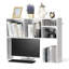 Organisateur de rangement de bureau robuste à 1 niveau, 37 x 9,4 x 28,7 pouces, avec pieds antidérapants pour le bureau et la maison