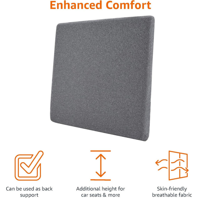 Brayden Studio Seat Cushion, Grey
