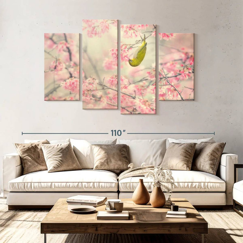 Cherry-Blossom Colour I, H 54 po x l 84 po