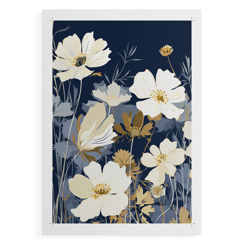 FLORAL Series CCCCLXVI - Impression sur toile seulement - NON CADRE, H 18 po x l 12 po