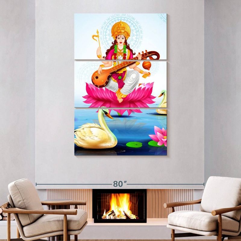Adella Saraswati, 74" H x 48" W