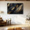  Plume sur toile, art mural abstrait de luxe - décor moderne glamour, impression de texture élégante pour chambre à coucher, grande peinture de nature