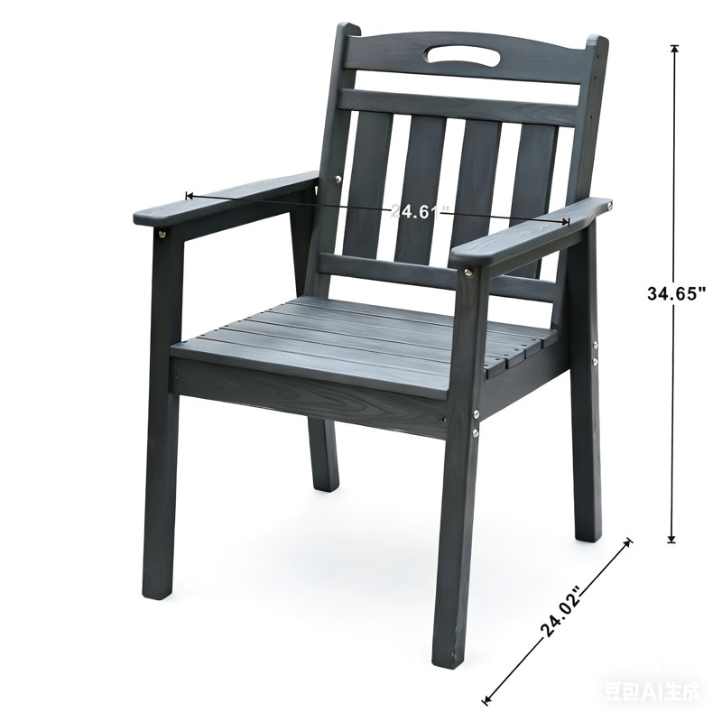 Chaise de terrasse pour l'extérieur, grise, pour terrasses et jardins, de haute qualité, confortable, stable, facile à nettoyer, gris, facile d'entretien, balcons terrasses idéaux, design ergonomique