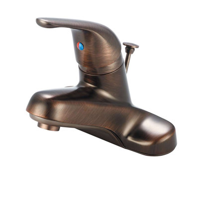Centerset Single-handle Bathroom Faucet with Drain Assembly
