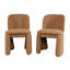 Breck Mid-century Modern Five Piece Dining Set With Upholstered Chairs