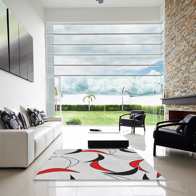 Abstract Indoor Rug, Square 3'