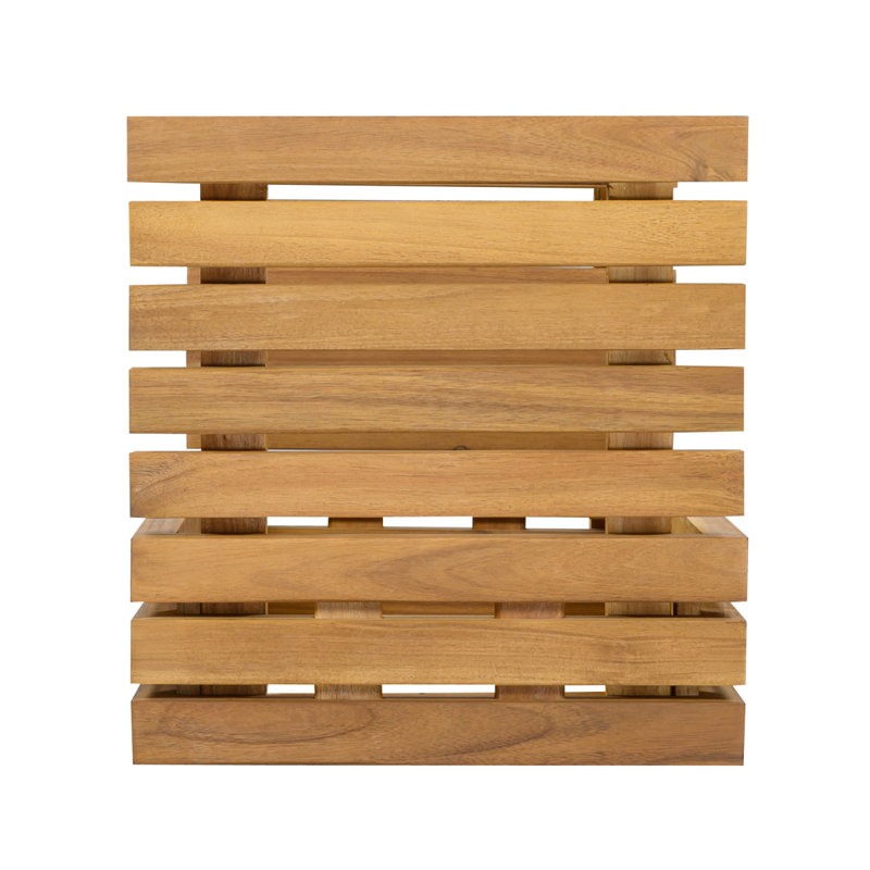 Ensemble de conversation d'extérieur surdimensionné 3 pièces avec deux fauteuils club et table d'appoint, structure en bois d'acacia, finition naturelle avec coussins beiges