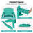 HDPE Outdoor Folding Adirondack  Rocking Chair With Retractable Ottoman -1969850223