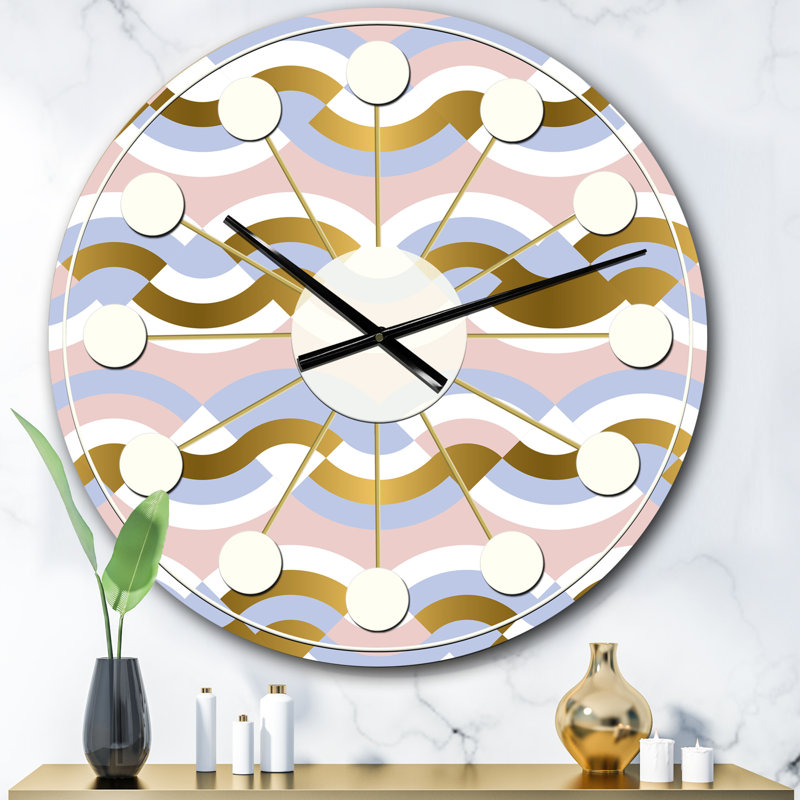 Horloge murale géométrique, Surdimensionné