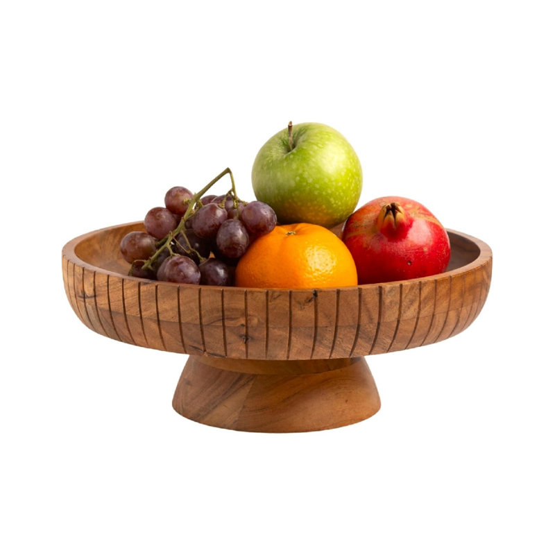 Solid Wood Decorative Bowl
