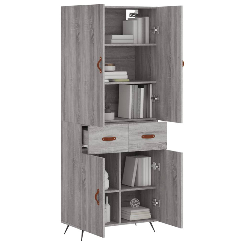 Miky 69.5cm Sideboard, Grey Sonoma