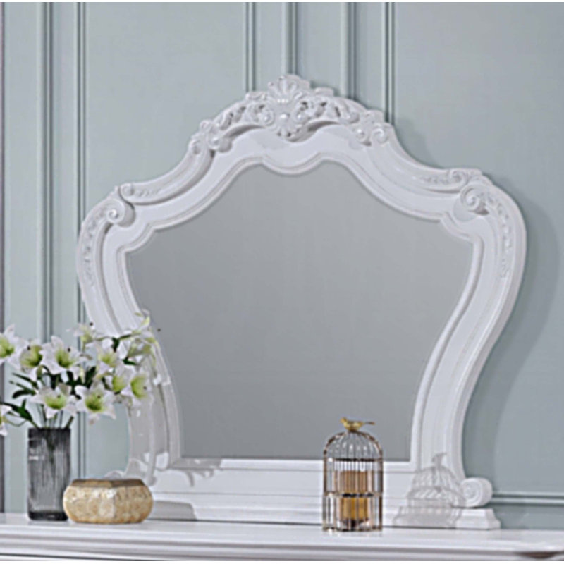 Latisha White Finish Mirror