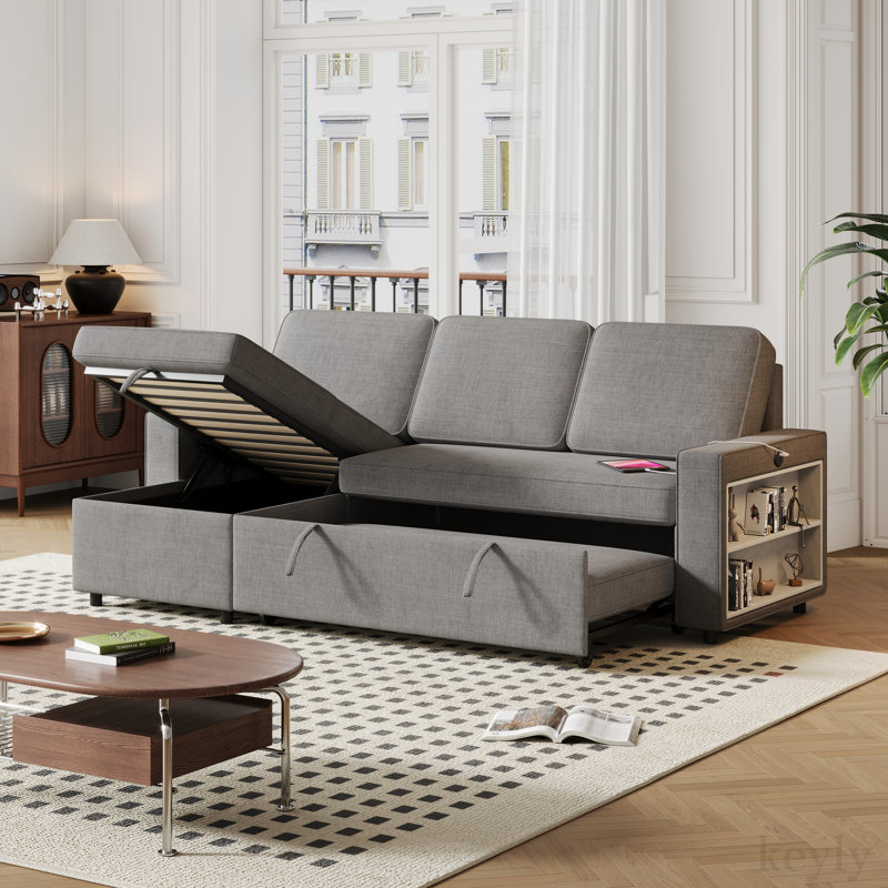 Canapé à accoudoirs carrés 85,8 po Palliser, Gris foncé