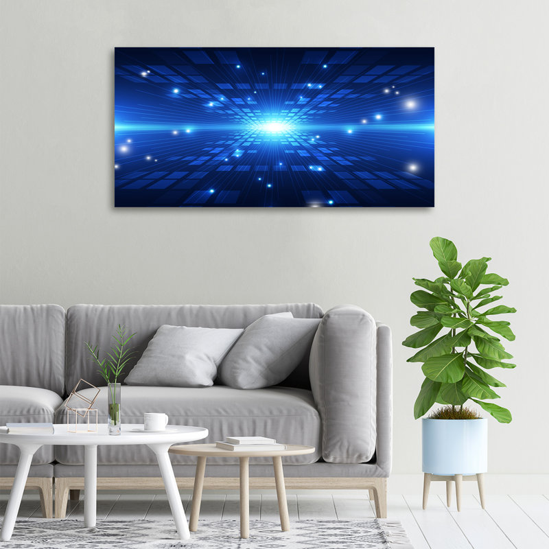 Three-Dimensional Background - Wrapped Canvas Print