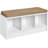 Cubeicals 3-Cube Storage Bench, White-501111510