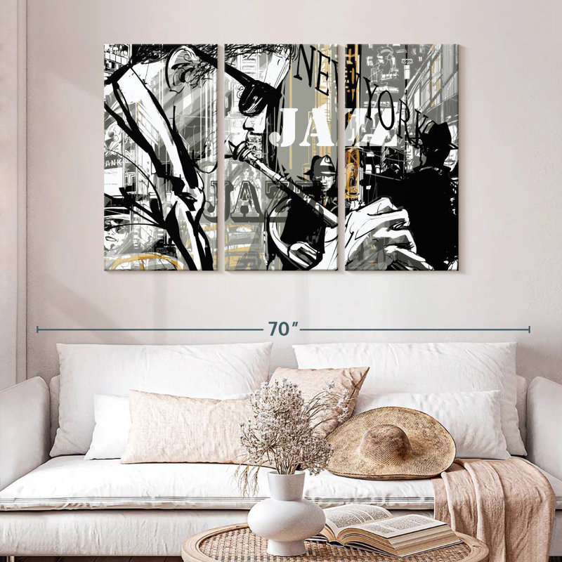Abarca New York Jazz, H 32 po x l 50 po
