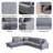 Caicedo 113.38''W Upholstered Sectional Sofa with Chaise-1576630323