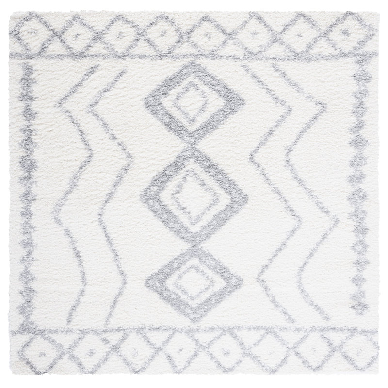 Glick Shag Performance Southwestern Rug, Square 6'7"