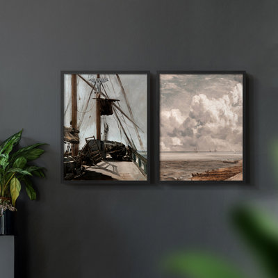 «Vintage NAUTICAL VII», 2 pièces sur papier