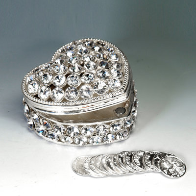 Arras Crystal Rhinestone Heart Box