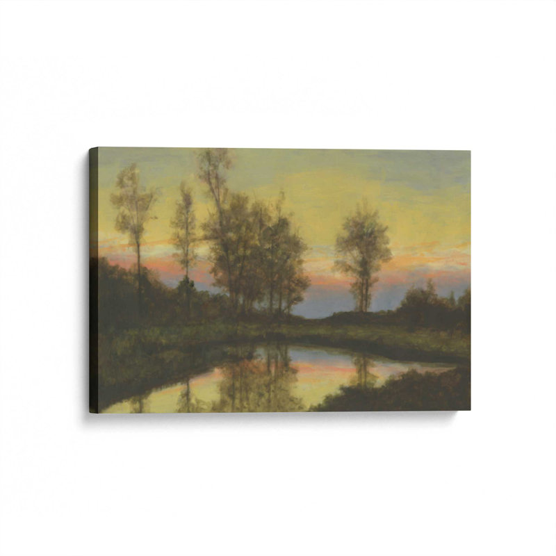 «Silent Sunset II» par Michael Willett, reproduction d'art sur toile, H 30 po x l 40 po