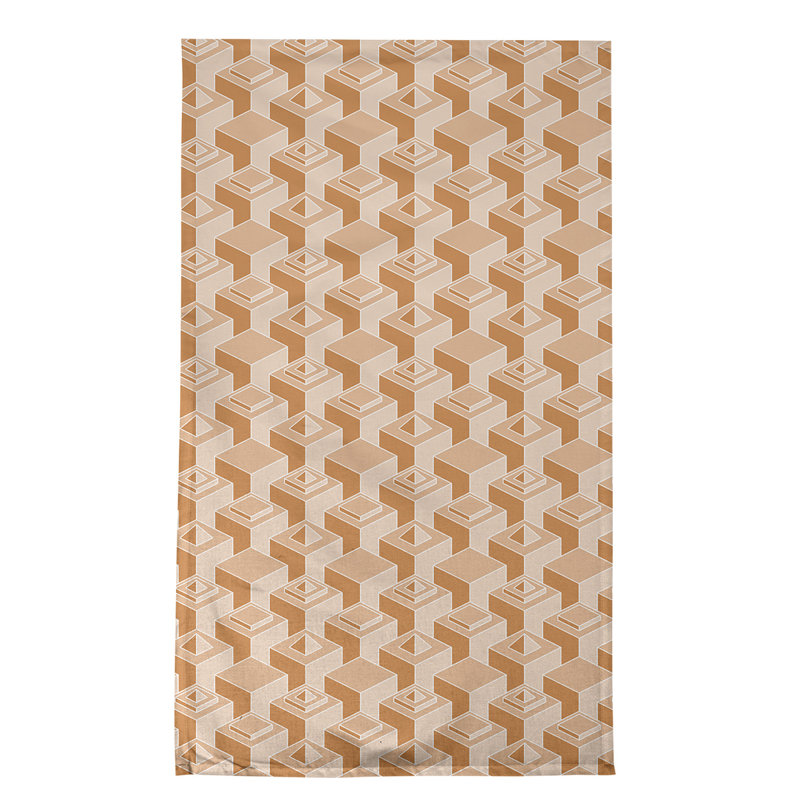 Patricia Geoffrey Tea Towel Kitchen Towel, Light Orange, Poly Twill