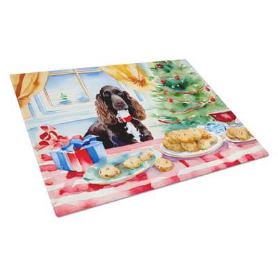 Planche à découper en verre American Water Spaniel