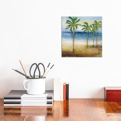 Ocean Palms II by Michael Marcon - Wrapped Canvas Painting