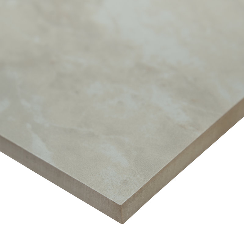Carreau de sol en marbre aspect porcelaine mat onyx 12 po x 24 po, Crème polie