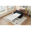 Canapé-lit 57,9 po avec matelas à mémoire de forme et deux ports USB pour espace de salon-29861981