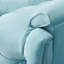 Chaise en velours cyan avec dossier réglable et siège simple moelleux, plateau avec accoudoirs-1160792303