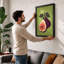 Figs in Lime Botanical - Framed Print-532981876-532981878