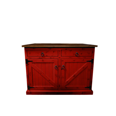 Yomo Kitchen Island with Solid Wood Top