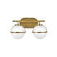 Arie 2 Light Frosted Dimmable Vanity Light