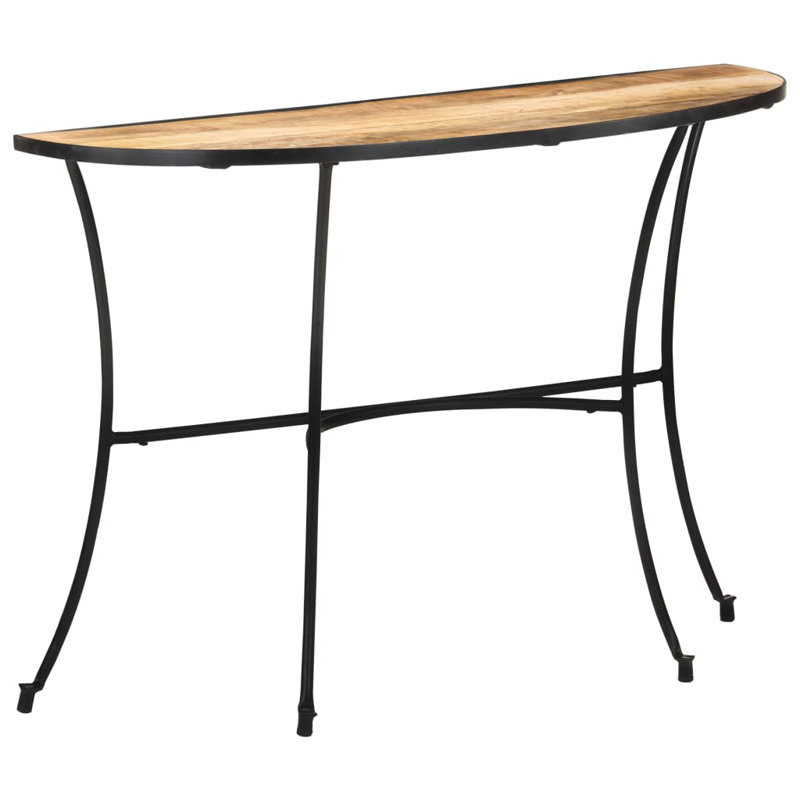 Side Table 43.3"x15.7"x30.3" Solid Mango Wood, Oak