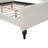 Full Size Upholstered Tufted Daybed, Beige