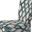 Chaise d'appoint rembourrée blanche et bleue Urban Gridlock Channel