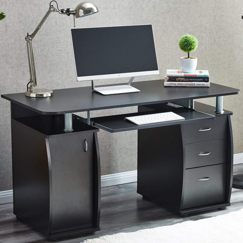 Asmahan Computer Desk, Black
