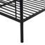 Lit simple superposé au dessus d'un lit double avec lit gigogne en métal, aucun sommier requis, assemblage facile