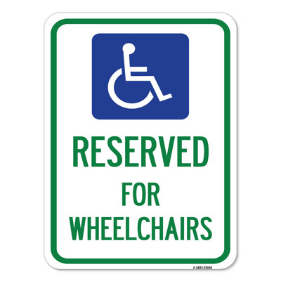Reserved For Wheelchairs With Graphic/23166