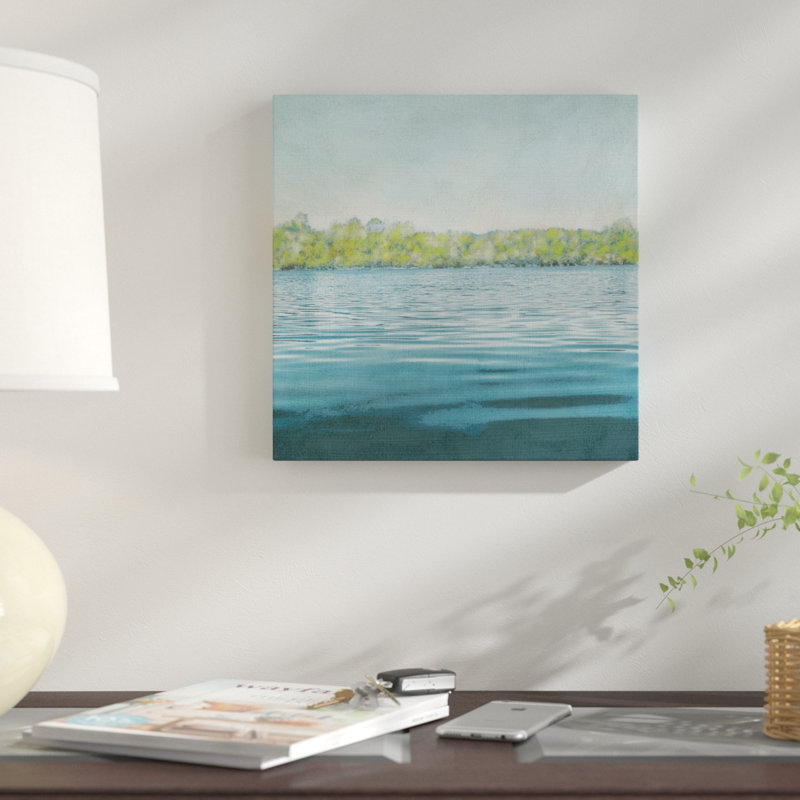 « flat water ii », reproduction d’impression sur toile tendue, H 12 po x l 12 po x P 0,75 po