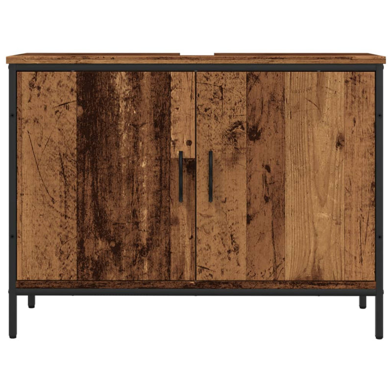 Sabesan 80cm Single Bathroom Vanity Base Only, Old Wood